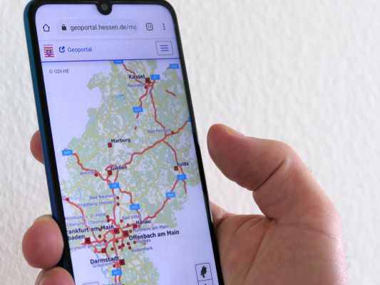Bildnachweis: Illustration des Geoportal für mobile Endgeräte (© HVBG) 