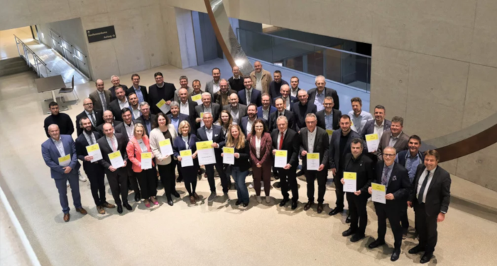 Übergabe von Förderbescheiden im Innenministerium in Stuttgart. © Innenministerium BW